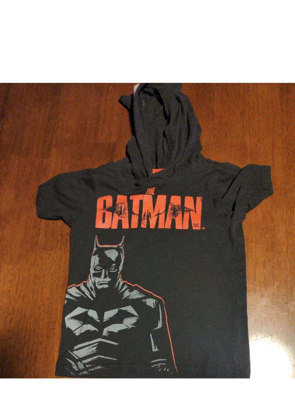 The Batman DC Youth Boy's Hooded T-shirt Mask Size 4